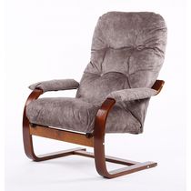Кресло Онега-2 193 коричневое каркас вишня в гостиную