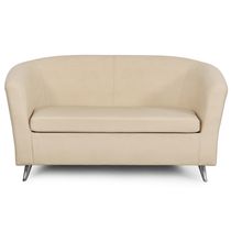 Прямой диван "Бренд" (вариант 1) искусственная кожа бежевый