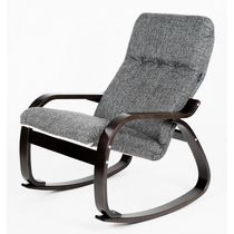 Кресло-качалка Сайма 428 серого цвета эко-стиль