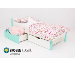 Детская кровать «Svogen classic мятно-белый»