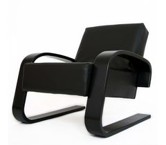 Современное кресло Рица 184 черное экокожа