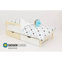 Детская кровать «Svogen classic бежево-белый»