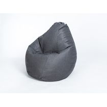 Кресло-мешок "Груша" рогожка темно-серая