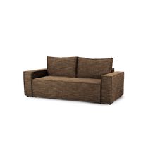 Прямой диван "Тулон"  (вариант 3) еврокнижка коричневый