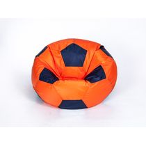 Детское кресло-мешок "Мяч" Оксфорд оранжево-чёрный