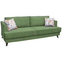 Прямой диван Дамаск ТД 211 тик-так зеленый