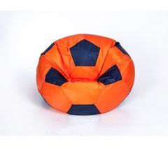 Кресло-мешок "Мяч" Оксфорд оранжево-чёрный