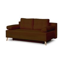 Прямой диван-кровать "Сидней" (вариант 3) еврокнижка коричневый