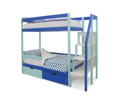 Двухъярусная кровать «Svogen» мятно-синий