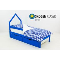 Детская кровать-домик мини «Svogen синий»