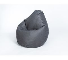 Кресло-мешок "Груша" рогожка темно-серая