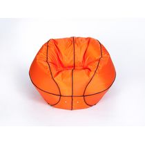 Бескаркасное кресло  "Баскетбольный мяч" оранжево-черный