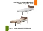 Кровать  односпальная металлическая Лофт с чехлом