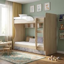 Колибри лофт Кровать двухярусная